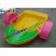 Swimming Pool Funny Kids Plastic Paddle Boat / Adult Water Bumper Boats For Park