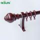 5.8m Extendable Wooden Curtain Pole Wall Mounted For Curtains