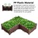 Oem European Family Long Plastic Flower Boxes Insect Proof Plastic Bin Planter