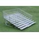 Aluminum Alloy Bench Portable Bleachers On Wheels / Transportable Bleachers