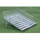 Aluminum Alloy Bench Portable Bleachers On Wheels / Transportable Bleachers