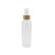 100ml 200ml Luxury Plastic Cosmetic Spray Bottles With Rounded Shoulders And Bamboo Lids