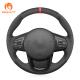 Hand Sewing Custom Black Soft Suede Steering Wheel Cover for Toyota Supra GR Supra A90 2019 2020 2021