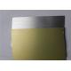 PE Coating Brushed Gold Aluminum Sheet Blanket Sublimation Long Service Life