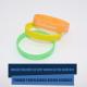 Embossed Screen Printed Wristbands , Customizable Silicone Bands Gift