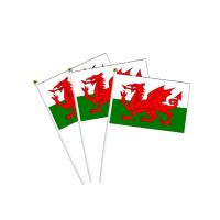 Custom Outdoor Country Mini Flags Hand Held Polyester Fabric Soft And Washable