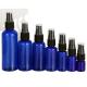 60ml 120ml 355ml blue Plastic Hand Sanitizer Skincare Shampoo Spray Bottle PET Cosmetic clear Plastic sprayer Bottles
