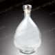 Oval Shape Clear 750ml Spirits Whiskey Glass Bottle