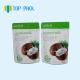 Matte Finish Food Packaging Pouches Foil Coconut Milk Powder Packaging Bag
