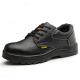 Shengjie embossed cow leather upper material and rubber outsole material quality steel toe steel plate safety shoes