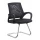 Non Wheeled Portable Office Chair , Commercial Desk Chairs Black Long Using Life