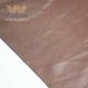 Brown Color Micro Faux Leather Vegan Leather Fabric Garments Material