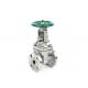ANSI 150lb Flanged Stainless Steel Gate Valve With Handwheel , Straight Through Type