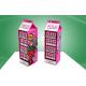 Custom Retail Walmart Pos Cardboard Display With Hooks , Fluorescent Printing Ink