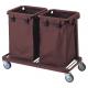 PULV Hotel Linen Cart Hotel Linen Trolley With Wheels And 2pcs Bags