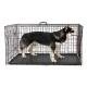 Customized Powder Coated Black Color Round Pipe Dog Kennel Size 6'H x 4'L x 8'W