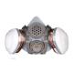 White Brown Half Mask Respirators Anti Gas Respirator Spray Chemical Organic