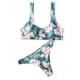 wo-piece Printed Bikini Vest Split Beach Swimwear two piece set women swimming suit Bikini swimsuit