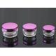 PMMA covered Plastic Cream Jars with a magenta shell  30ml