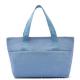 Recyclable Blue Plain Canvas Tote Bag With Two Pocket 47 x 42 x 50 cm