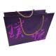 Four Pieces Mooncake Packaging Cardboard Box Purple Color Printing with Handle Custom Logo Design