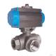 Fire Protection Pneumatic Operated Ball Valve With Thread