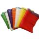 Plastic , PE , PP Woven Industrial Mesh Bags 50kg For Onions And Eggplant Orange Color