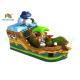 Animal Pirate  Inflatable Bouncy Boat With Slide Digital Printing Boat Shape