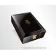 Wood Border Paper Flocking MDF Wooden Wine Glass Box Luxury