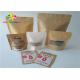Food Packaging Printed Paper Bags Brown Kraft Paper Recyclable Gravure Printing