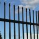 Powder Coated Steel Security Fence , Wrought Iron Spear Top Steel Palisade Security Gates