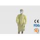 Large Disposable Medical Garments , Safety Examination Yellow Isolation Gowns