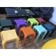 strong and stable four legs colorful rotomolded plasric stool which can be nested