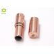 Empty Round Plastic Lipstick Containers Rose Gold Packaging Containers For Cosmetics