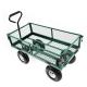 17KGS Weight Capacity Metal Folding Steel Outdoor Beach Mesh Wagon for Garden Tools