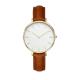 White Dial Custom Ladies Stainless Steel Watches , Leather Strap Ladies Watches