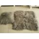 10-15cm Curly Hair Mongolian Fur Pillow Soft Warm With Suede Fabric Backing