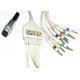 10kΩ Resistance EKG Wires 12 Pin 3.6 Meter Banana IEC , No Toxic