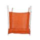 Orange Flat Bottom Polypropylene Big Bags , Full Open Top PP Woven Jumbo Bags