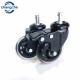 50mm PVC PU Material Universal Caster Wheels With Lock Bearing