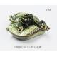 Frog jewelry trinket box metal jewelry box crystal jewellery box