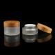Customized Colors Skin Care Glass Bottle Jar Packaging Bamboo Products 5g15g 20g 30g 50ml 100ml 150ml 200ml 4oz 8oz