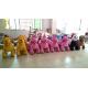 Hansel children funfair plush battery operated zoo animal toys ride