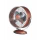 35W 9 Metal Retro Table Fan Brushed Nickel With Adjustable Tilf 2 Speed