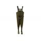 Fly Neoprene Fishing Waders Warm Customized Eco Friendly In Green Color
