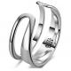 European style fashion exaggerated ring opening upscale Thai Silver jewelry unisex