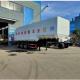 12m Bulk Feed Semi Trailer Hydraulic Power Steering For Animal Food Transportation