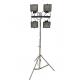 IP68 Waterproof LED Light Tower With Heavy Duty Aluminum Adjustable Tripod