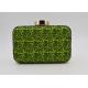 Elegant Small Green Evening Clutch Bags Rectangle Shaped Wallet Evening Bag