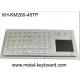 SUS304 81x81mm Waterproof Keyboard With Touchpad FCC PS2